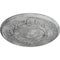 Ekena Millwork Flower Ceiling Medallion (Fits Canopies up to 3 7/8"), 27"OD x 1 1/8"P, Ultra Pure White Crackle CM27FLUWC - alternate 4